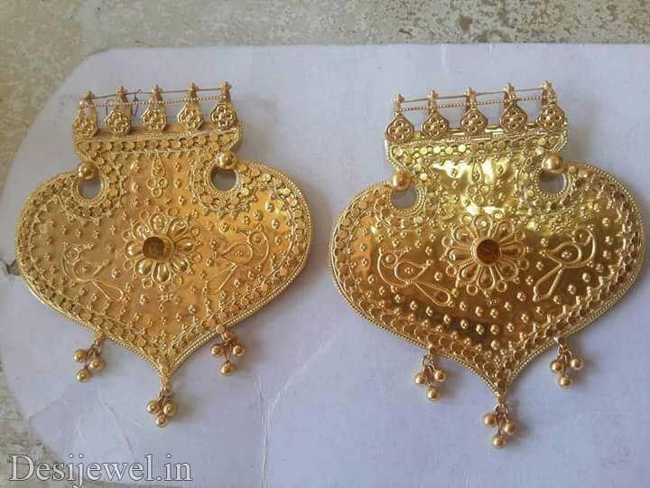 New and Latest Design of Rajasthani Desi gold Gala-Pendal 