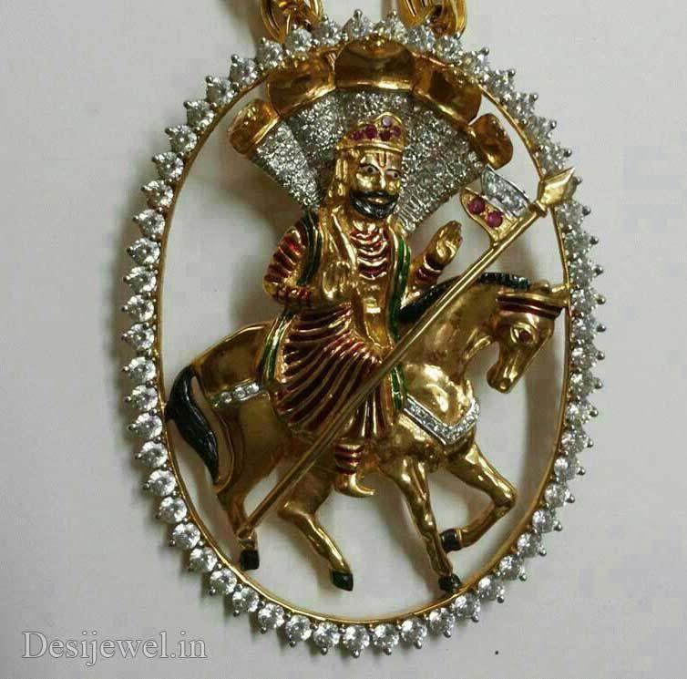 New and Latest Design of Rajasthani Desi gold Gala-Pendal 