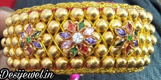 New and Latest Design of Rajasthani Desi gold Hath-Punach 