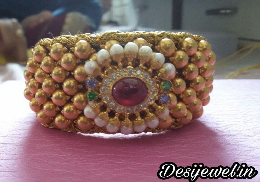 New and Latest Design of Rajasthani Desi gold Hath-Punach 