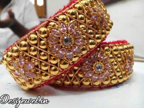 New and Latest Design of Rajasthani Desi gold Hath-Punach 