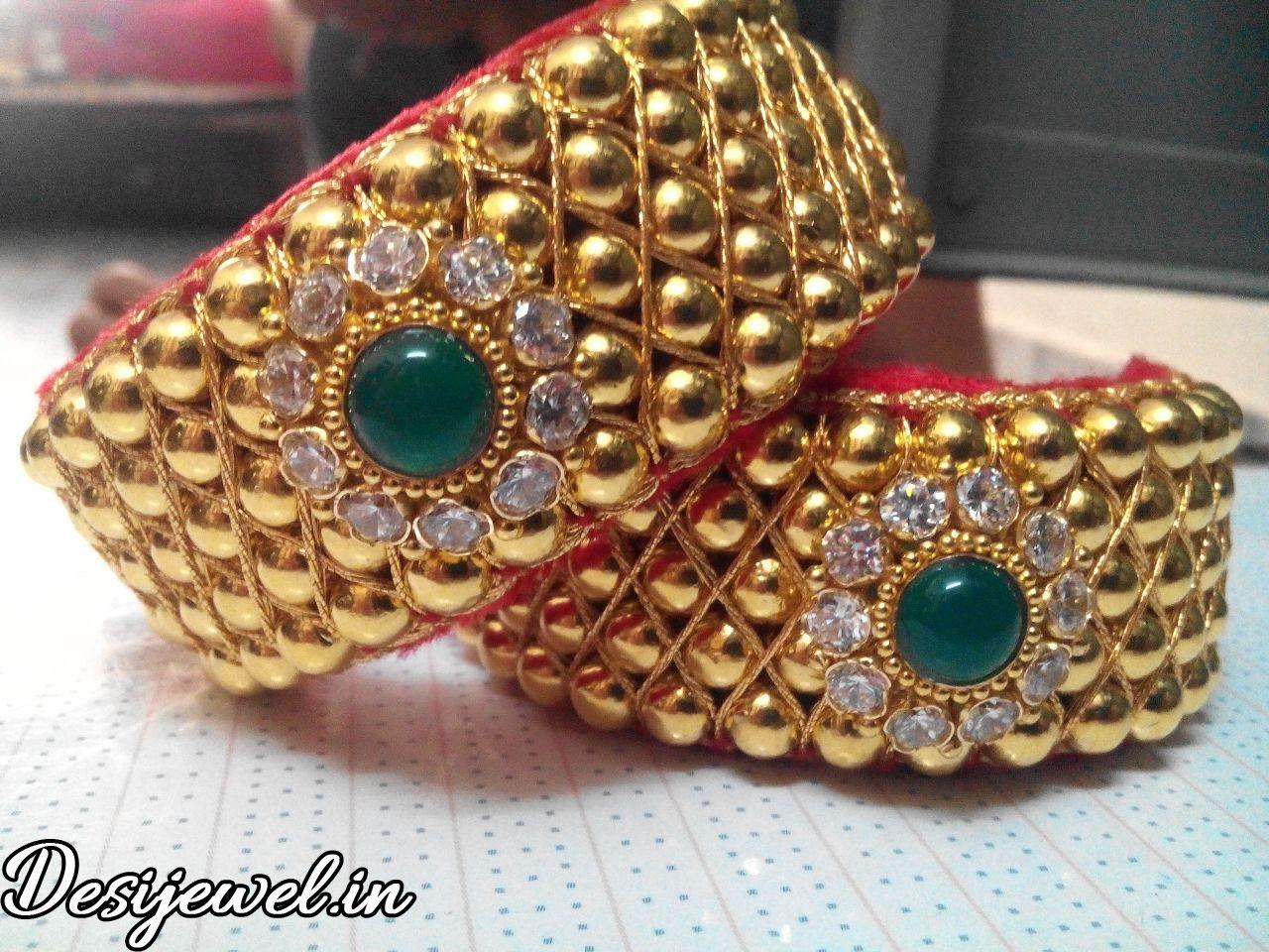 New and Latest Design of Rajasthani Desi gold Hath-Punach 