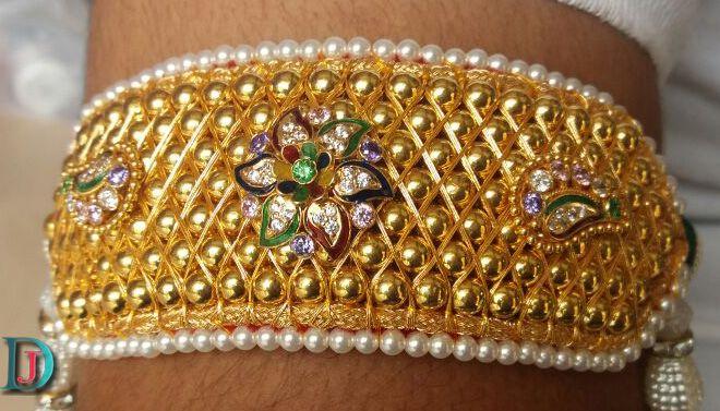 New and Latest Design of Rajasthani Desi gold Hath-Punach 