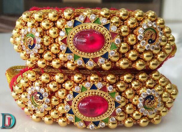 New and Latest Design of Rajasthani Desi gold Hath-Punach 