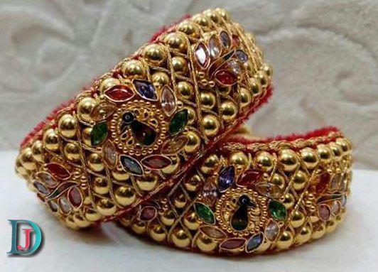 New and Latest Design of Rajasthani Desi gold Hath-Punach 