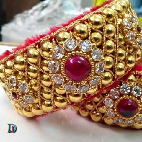 New and Latest Design of Rajasthani Desi gold Hath-Punach 