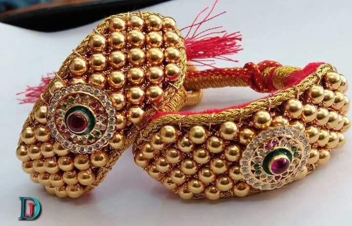 New and Latest Design of Rajasthani Desi gold Hath-Punach 