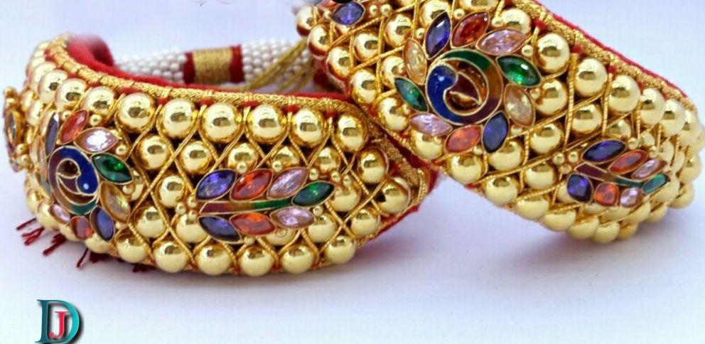 New and Latest Design of Rajasthani Desi gold Hath-Punach 