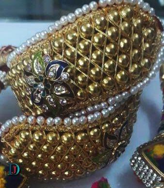 New and Latest Design of Rajasthani Desi gold Hath-Punach 