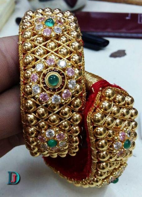 New and Latest Design of Rajasthani Desi gold Hath-Punach 