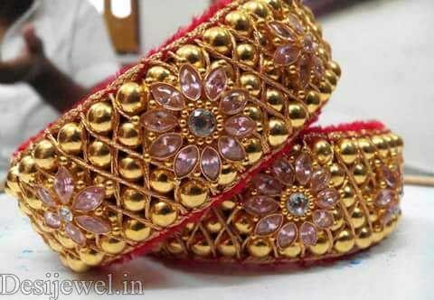 New and Latest Design of Rajasthani Desi gold Hath-Punach 