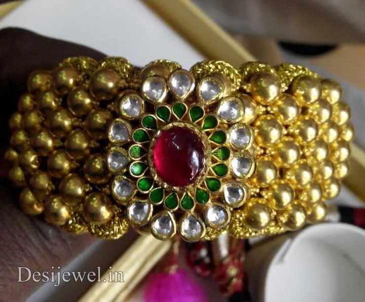 New and Latest Design of Rajasthani Desi gold Hath-Punach 