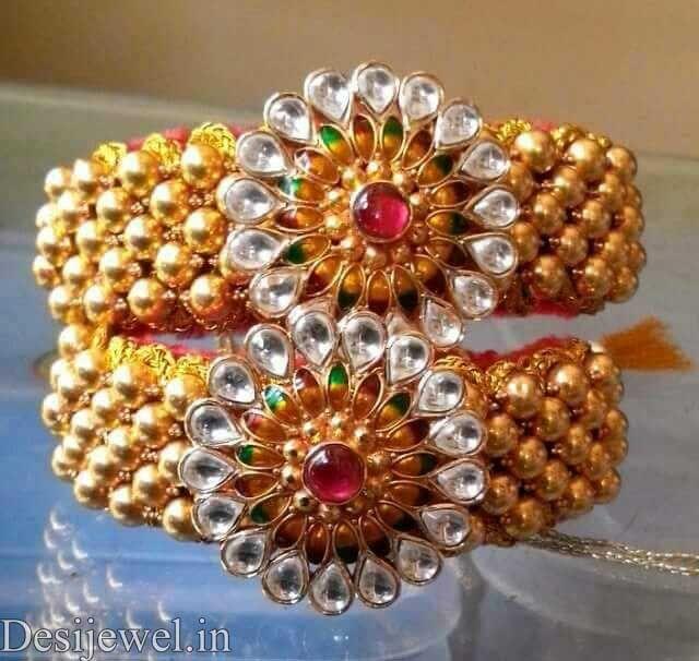 New and Latest Design of Rajasthani Desi gold Hath-Punach 