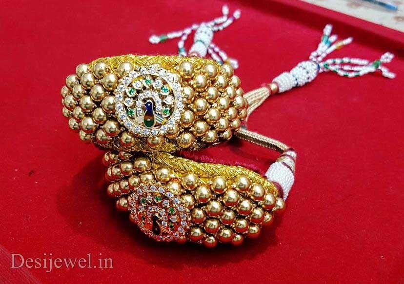 New and Latest Design of Rajasthani Desi gold Hath-Punach 