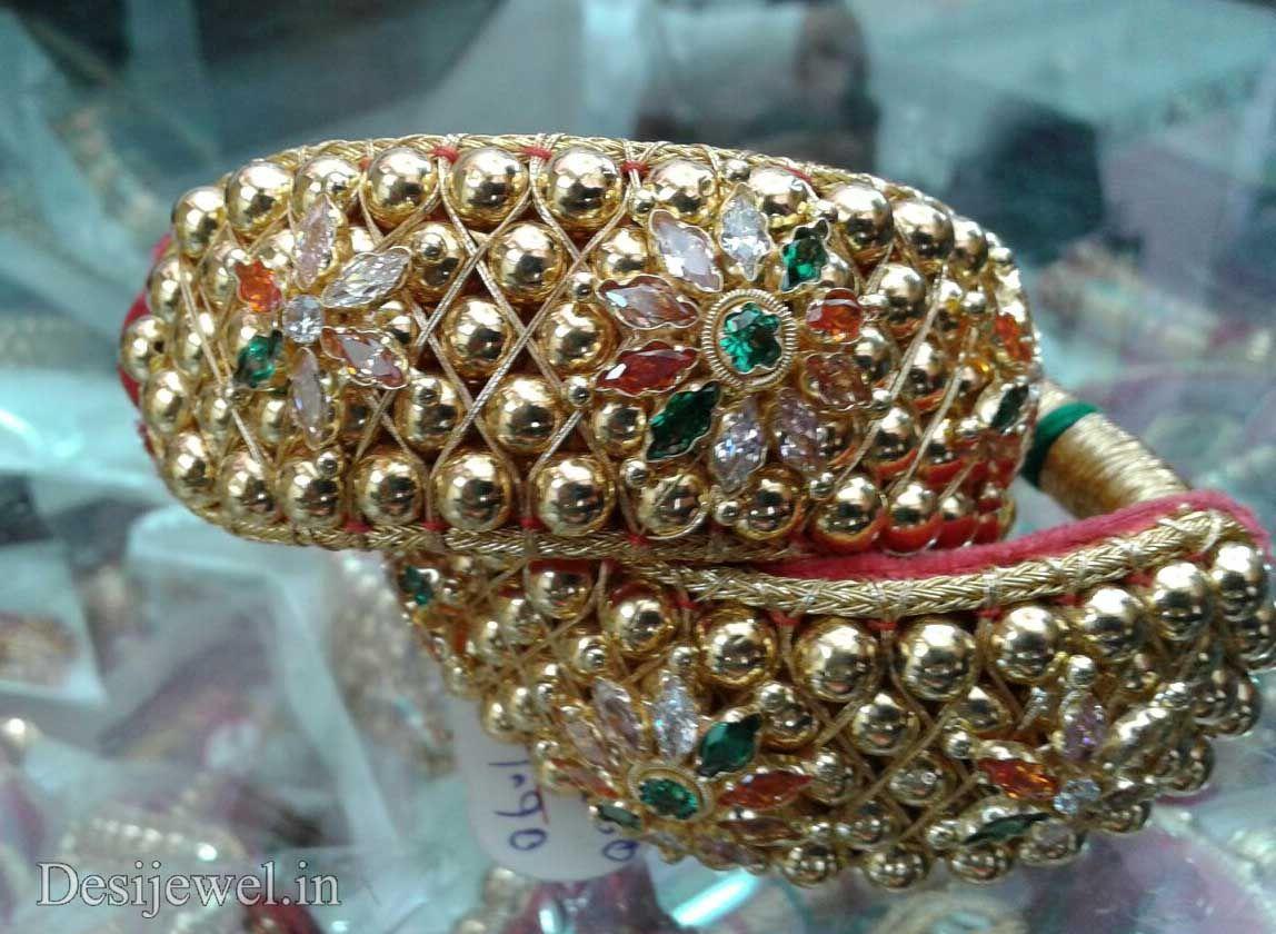 New and Latest Design of Rajasthani Desi gold Hath-Punach 