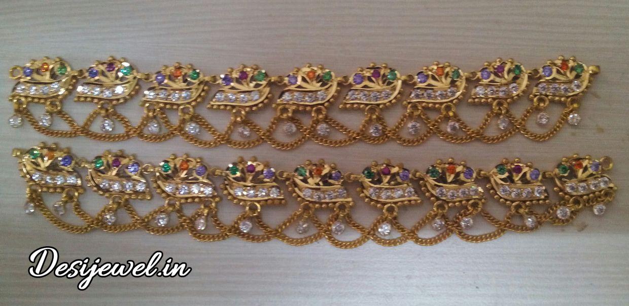 New and Latest Design of Rajasthani Desi gold Rakhdi-Set 