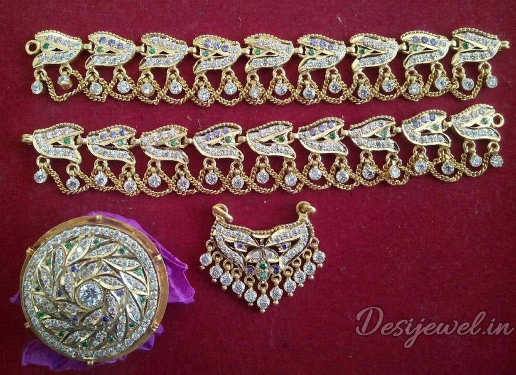 New and Latest Design of Rajasthani Desi gold Rakhdi-Set 