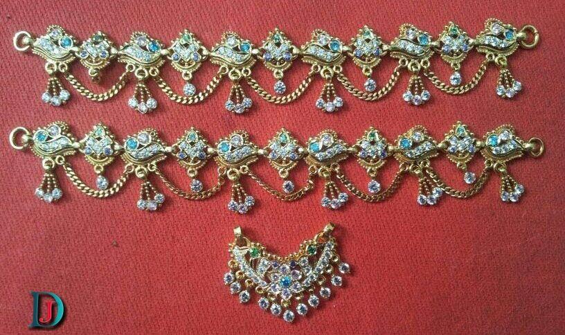 New and Latest Design of Rajasthani Desi gold Rakhdi-Set 