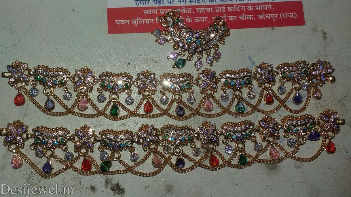 New and Latest Design of Rajasthani Desi gold Rakhdi-Set 