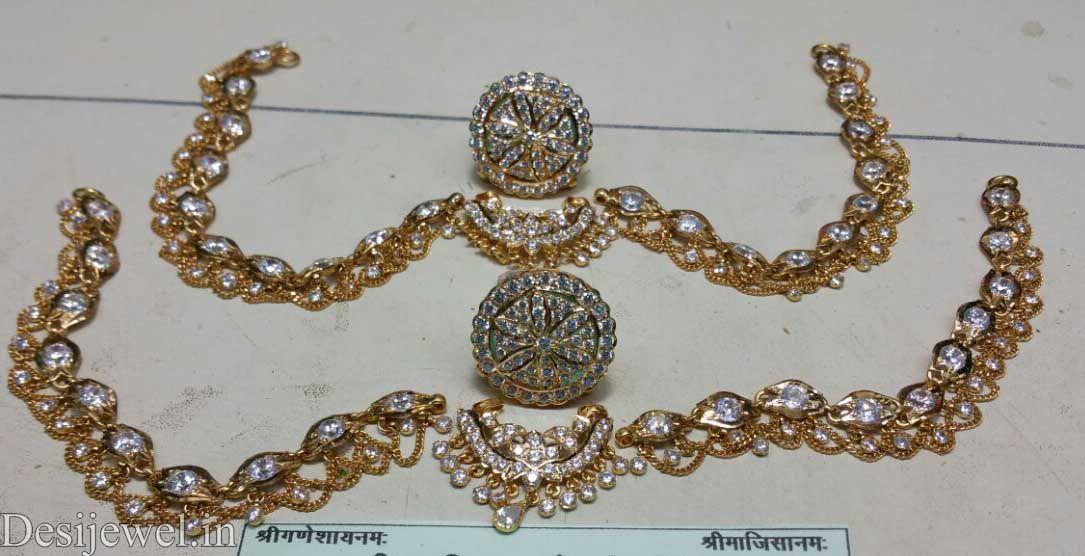 New and Latest Design of Rajasthani Desi gold Rakhdi-Set 
