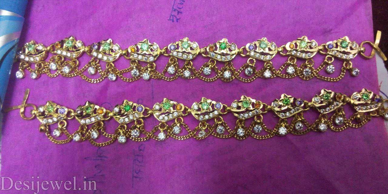 New and Latest Design of Rajasthani Desi gold Rakhdi-Set 