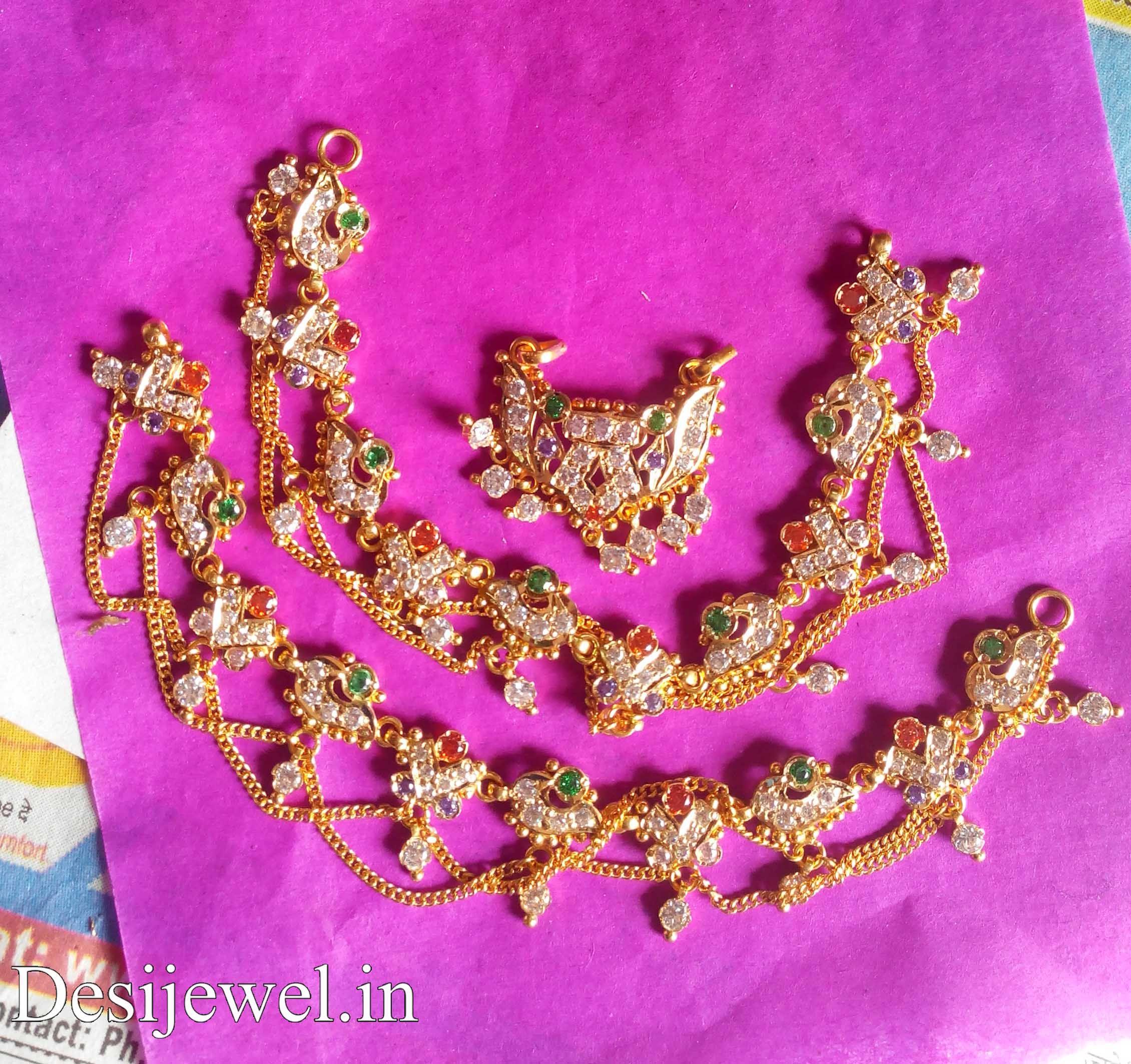 New and Latest Design of Rajasthani Desi gold Rakhdi-Set 