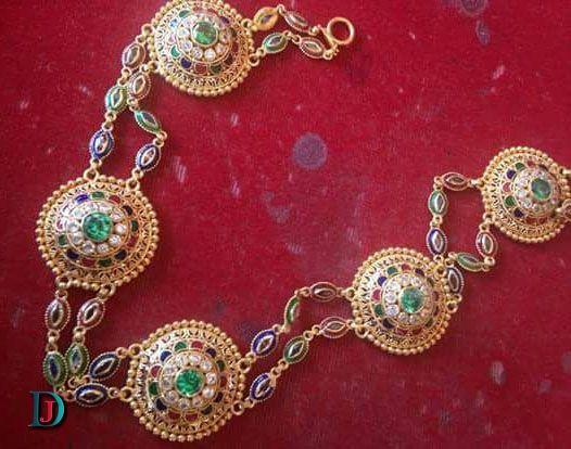 New and Latest Design of Rajasthani Desi gold Sheesh-phool 