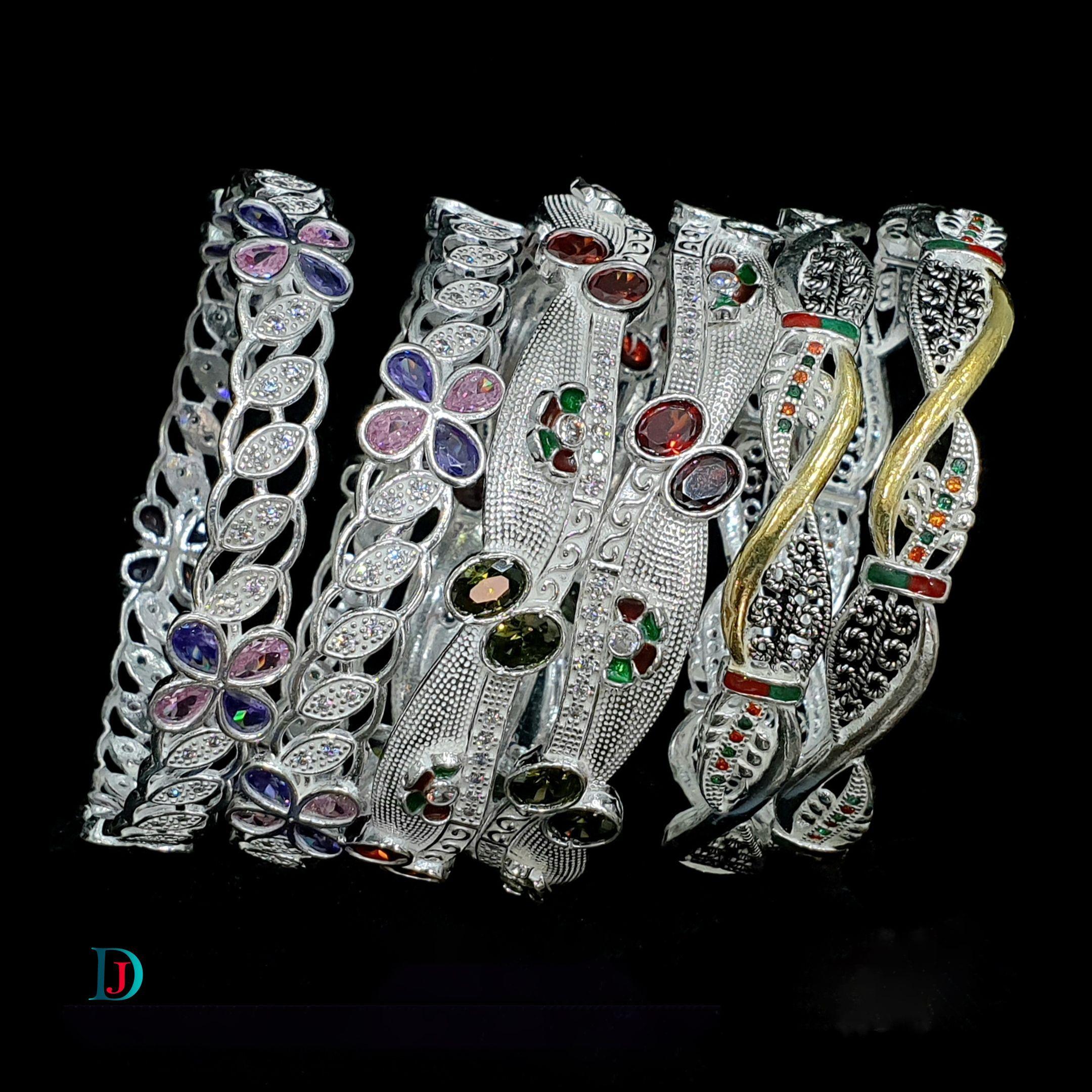 New and Latest Design of Desi Rajasthani Silver Bangles 