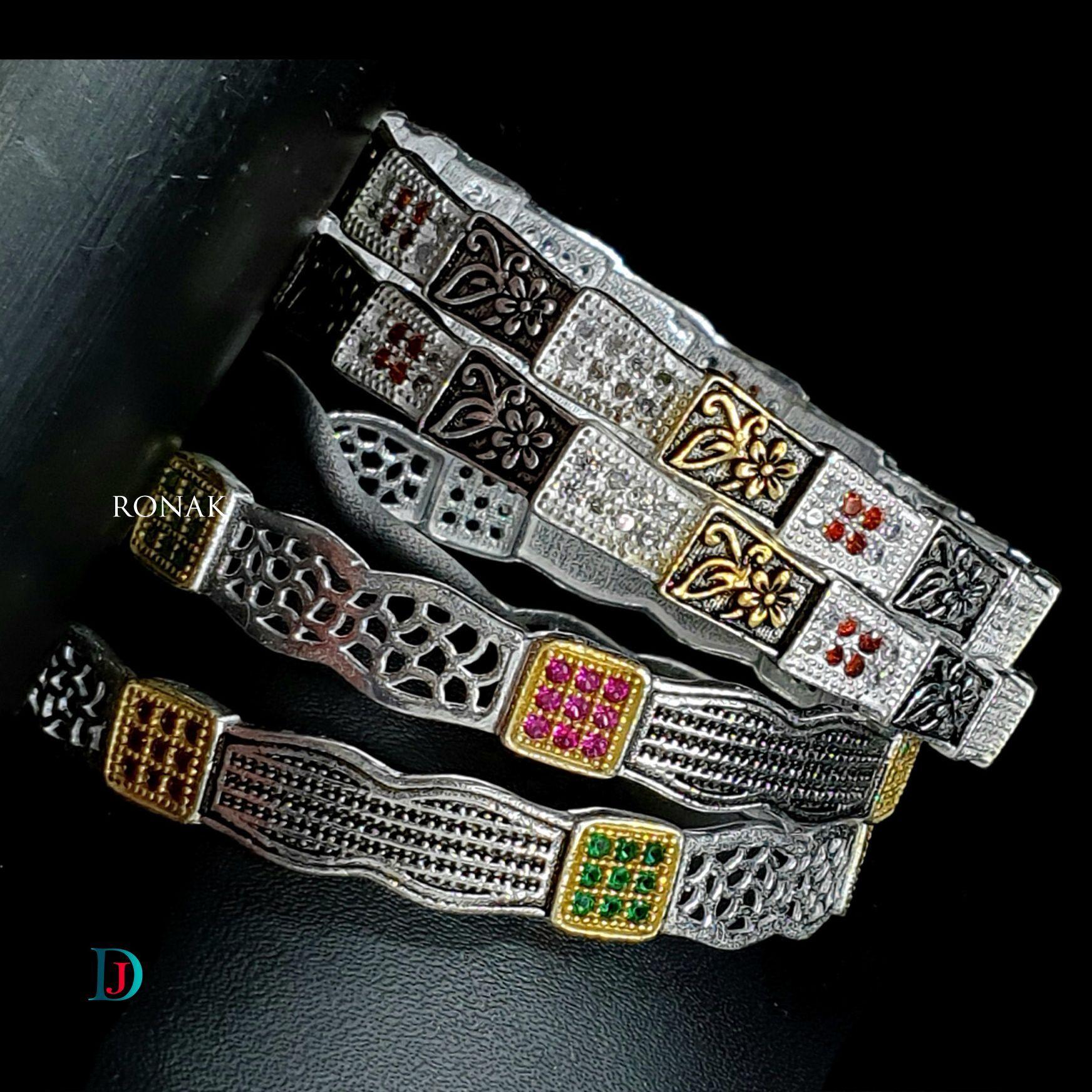 New and Latest Design of Desi Rajasthani Silver Bangles 