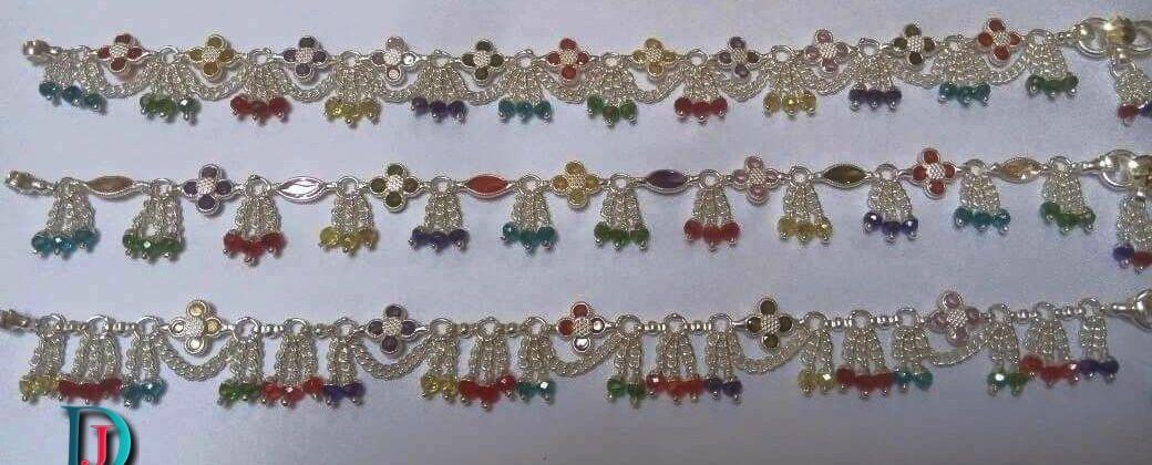 New and Latest Design of Rajasthani Desi Silver Fancy-Paayal 