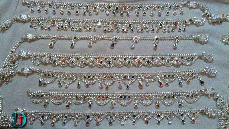 New and Latest Design of Rajasthani Desi Silver Fancy-Paayal 