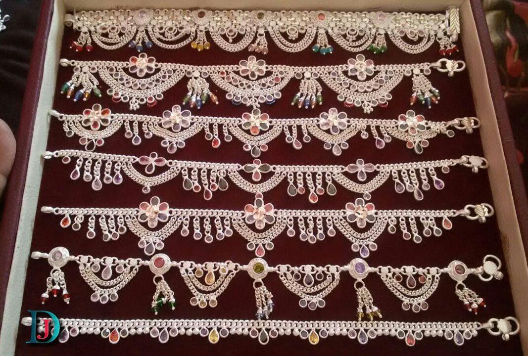 New and Latest Design of Rajasthani Desi Silver Fancy-Paayal 