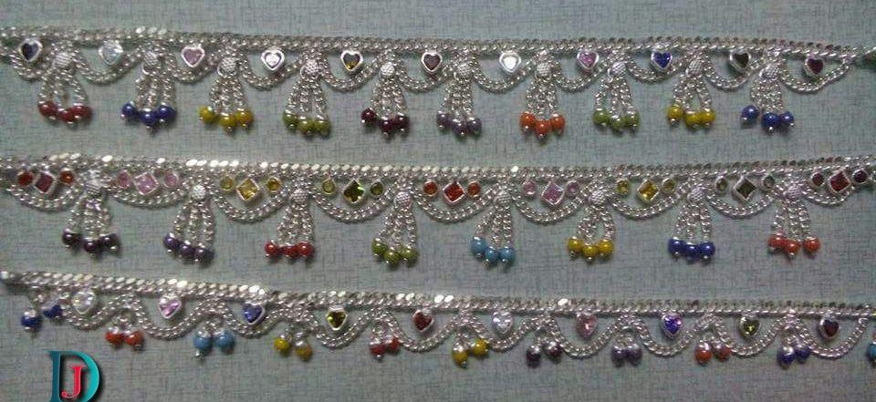 New and Latest Design of Rajasthani Desi Silver Fancy-Paayal 