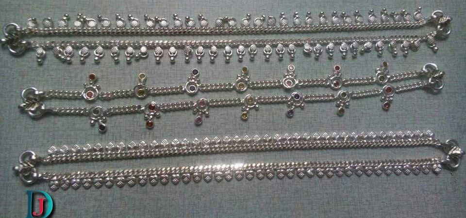New and Latest Design of Rajasthani Desi Silver Fancy-Paayal 