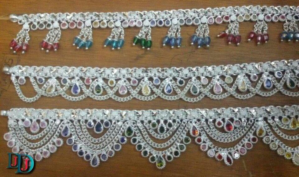 New and Latest Design of Rajasthani Desi Silver Fancy-Paayal 
