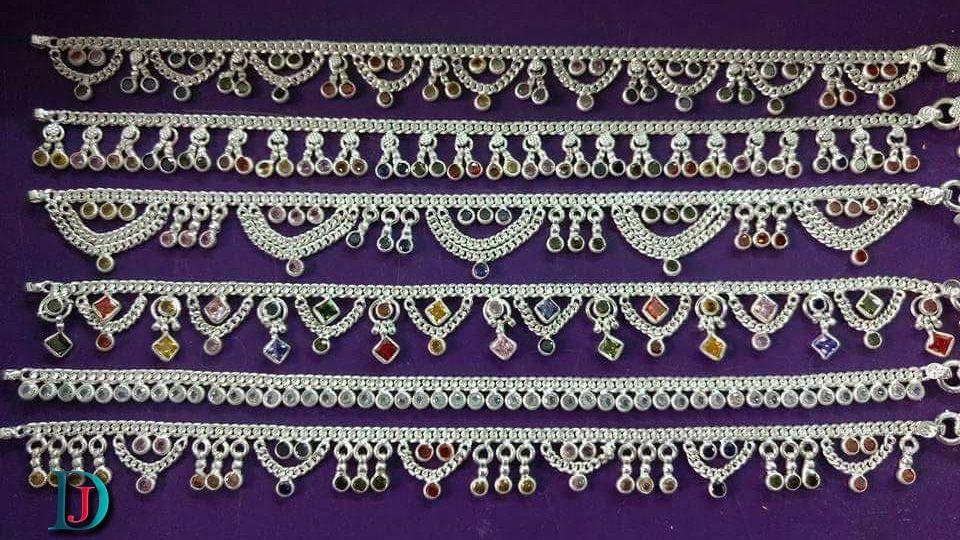 New and Latest Design of Rajasthani Desi Silver Fancy-Paayal 