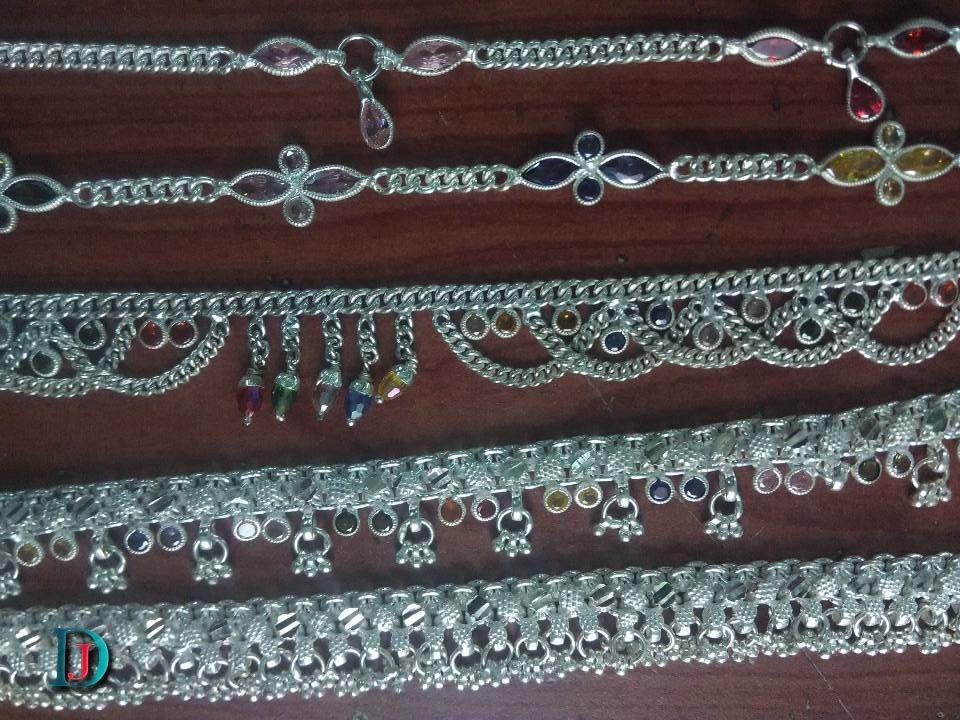 New and Latest Design of Rajasthani Desi Silver Fancy-Paayal 