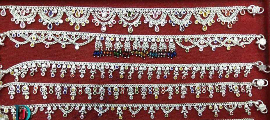 New and Latest Design of Rajasthani Desi Silver Fancy-Paayal 