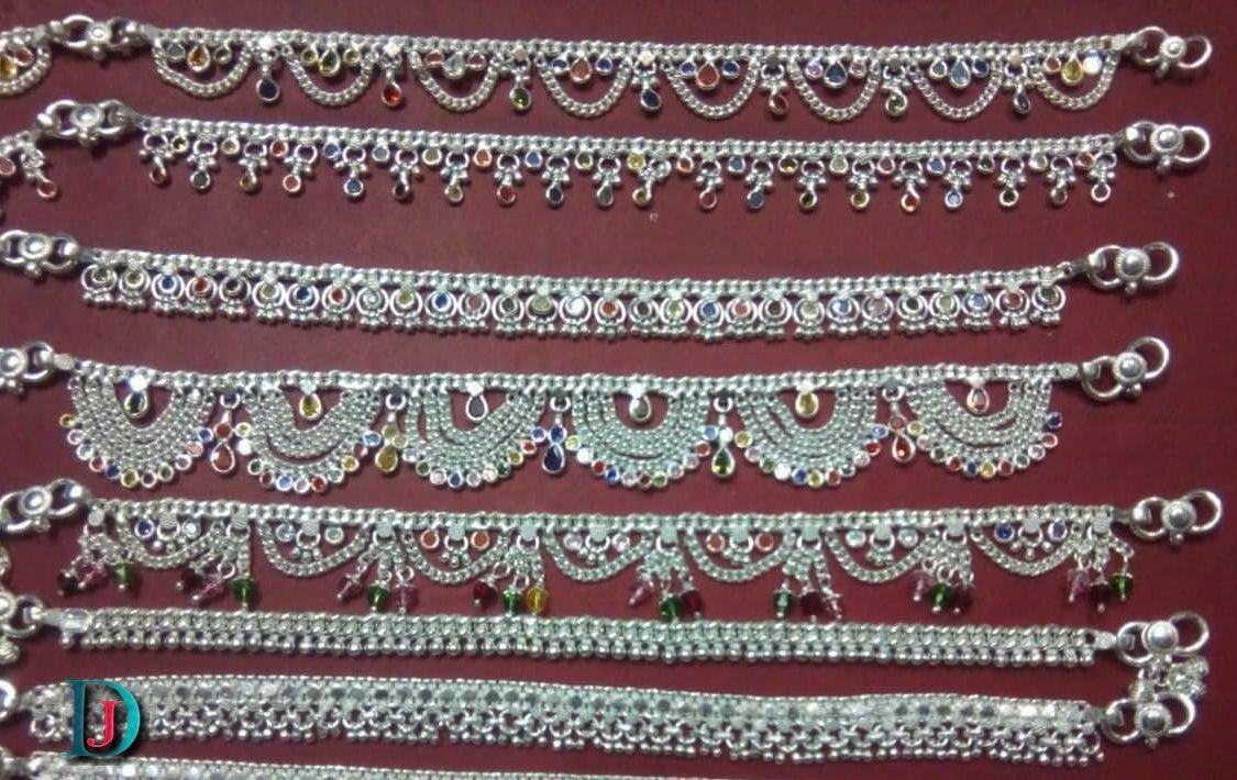 New and Latest Design of Rajasthani Desi Silver Fancy-Paayal 