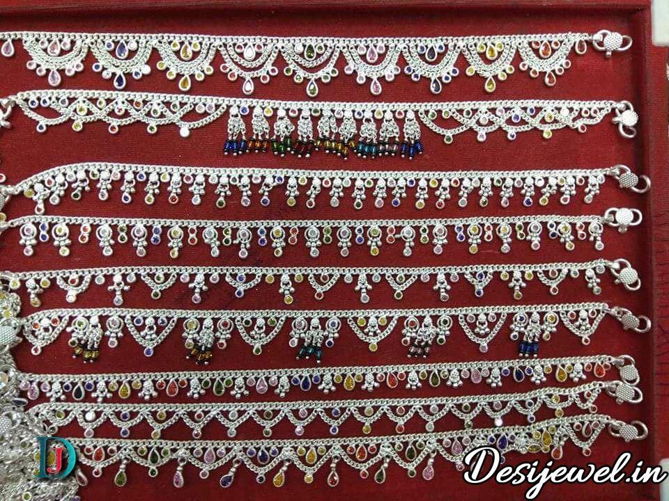 New and Latest Design of Rajasthani Desi Silver Fancy-Paayal 