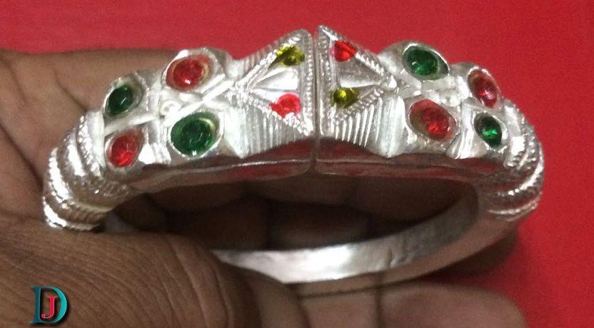 New and Latest Design of Rajasthani Desi Silver Hath-Kada 