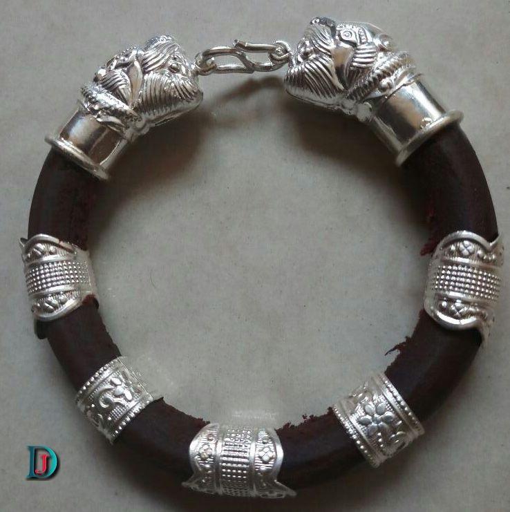 New and Latest Design of Rajasthani Desi Silver Hath-Kada 