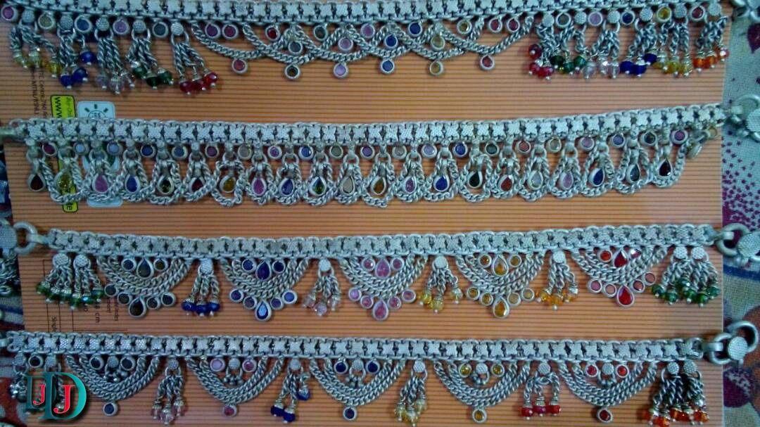 New and Latest Design of Rajasthani Desi Silver Paayal 