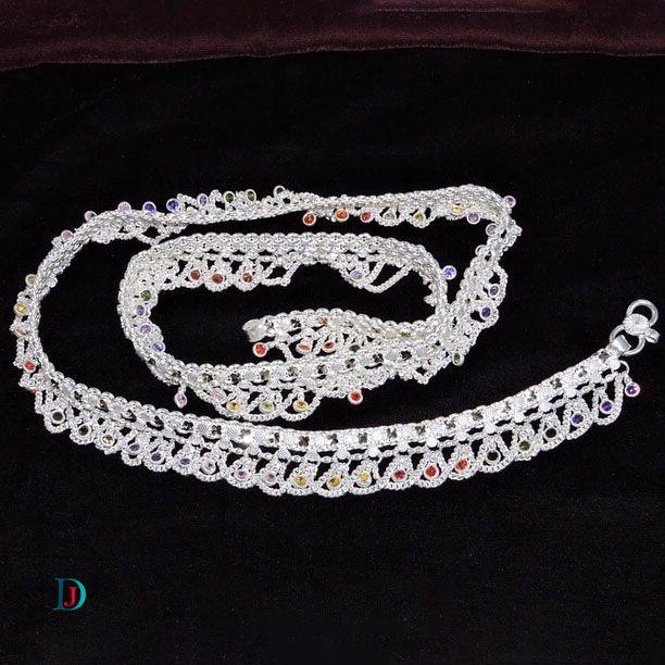 New and Latest Design of Desi Rajasthani Silver Paayal 