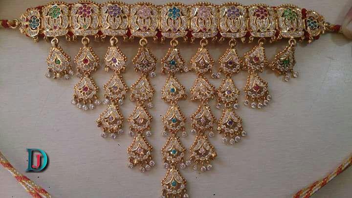 New and Latest Design of Desi Indian Rajasthani Gold Sohan-Kanthi 