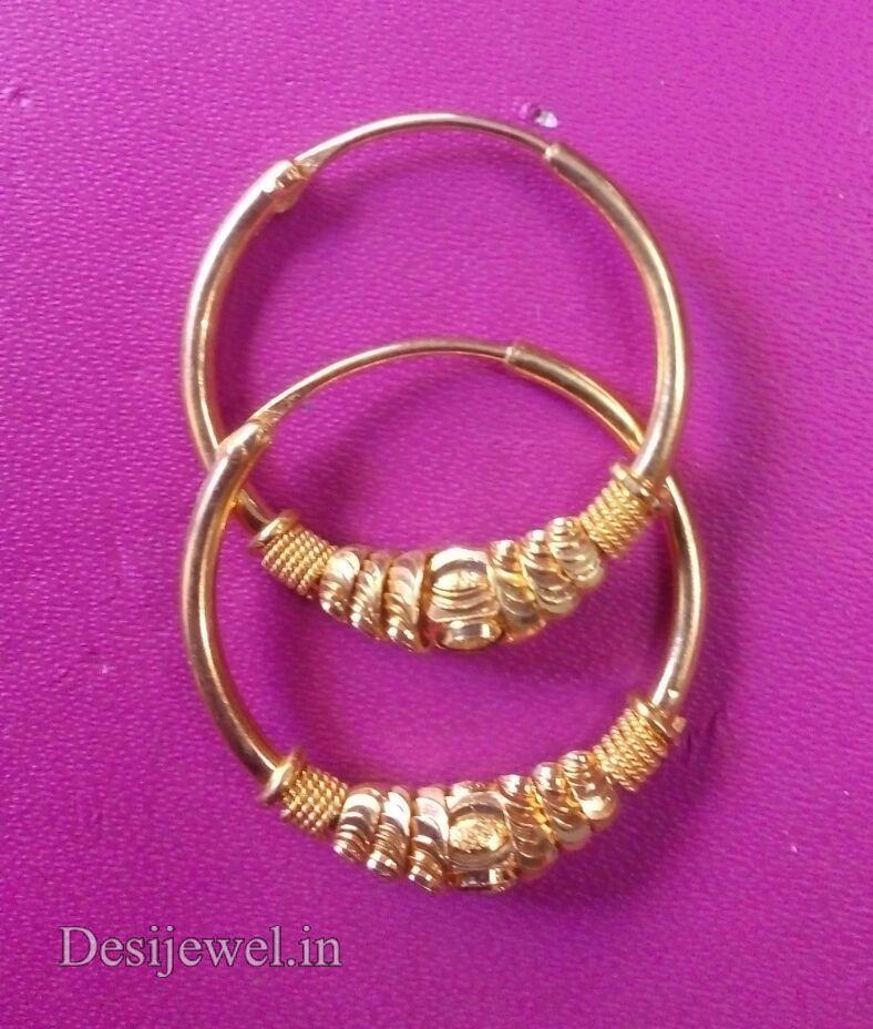 New and Latest Design of Rajasthani Desi gold Baali  with weight 3 gm