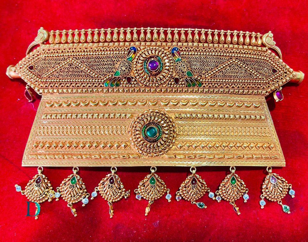 Desi Indian Rajasthani Gold Rajputi Aad