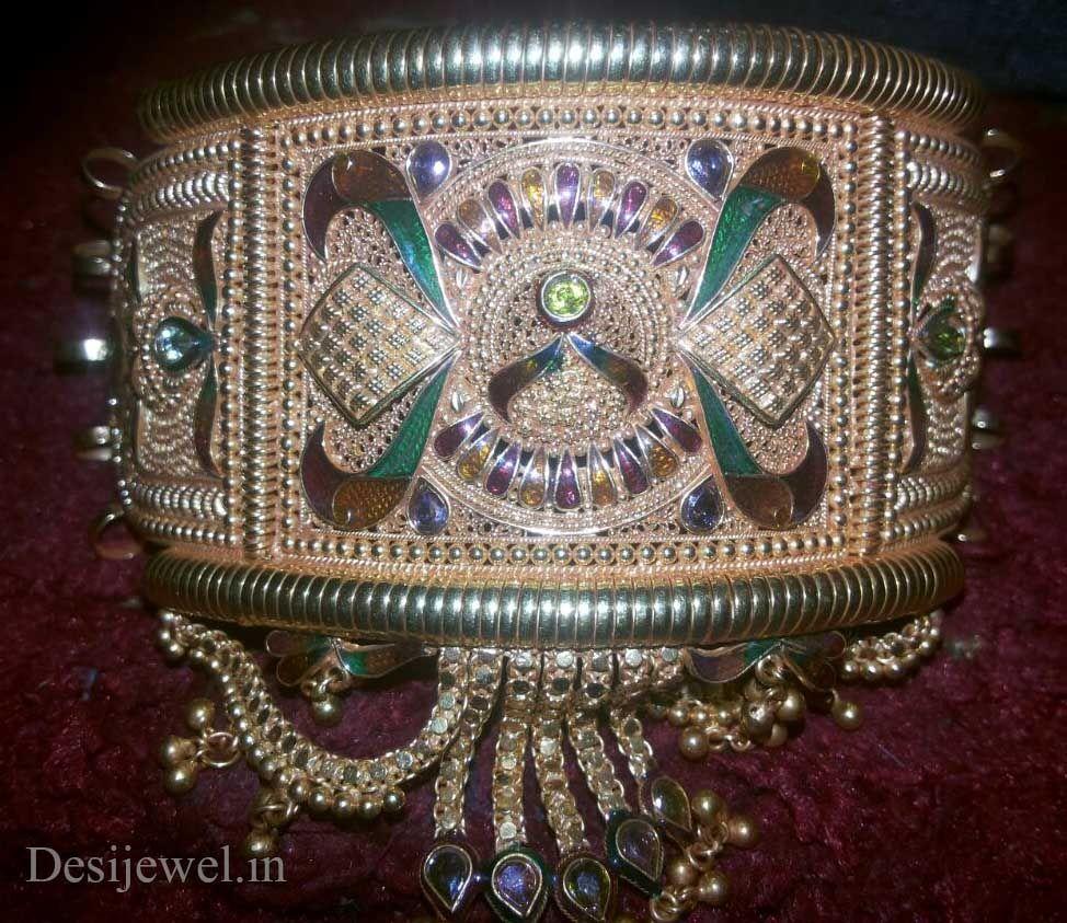 New and Latest Design of Rajasthani fancy gold hath-baajubandh 