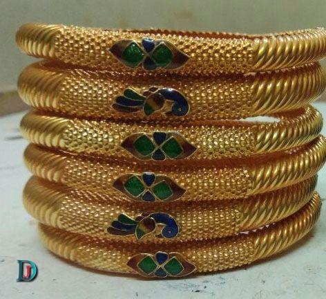New and Latest Design of Rajasthani fancy gold Bangles 