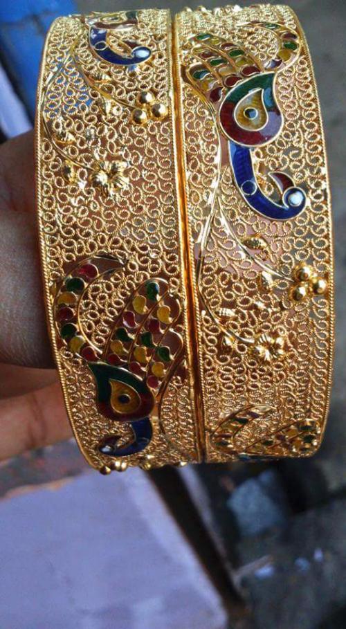 Rajasthani fancy gold Bangles